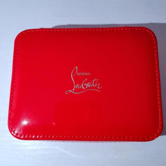 Louboutin Patent Red Case Vip Gift Box Zipper - Picture 4 of 7